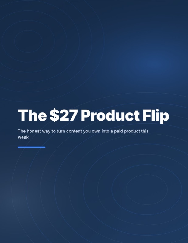 Cover of The $27 Product Flip